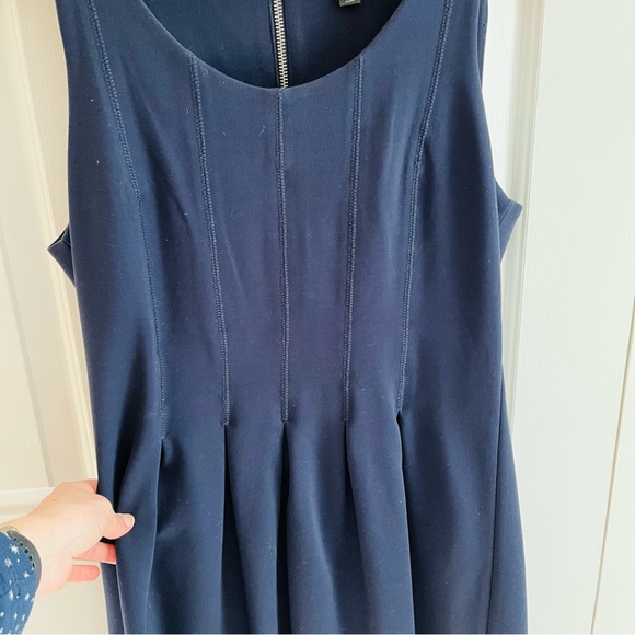 J. Crew Navy Ponte Dress, Size 8 - Picture 3 of 7